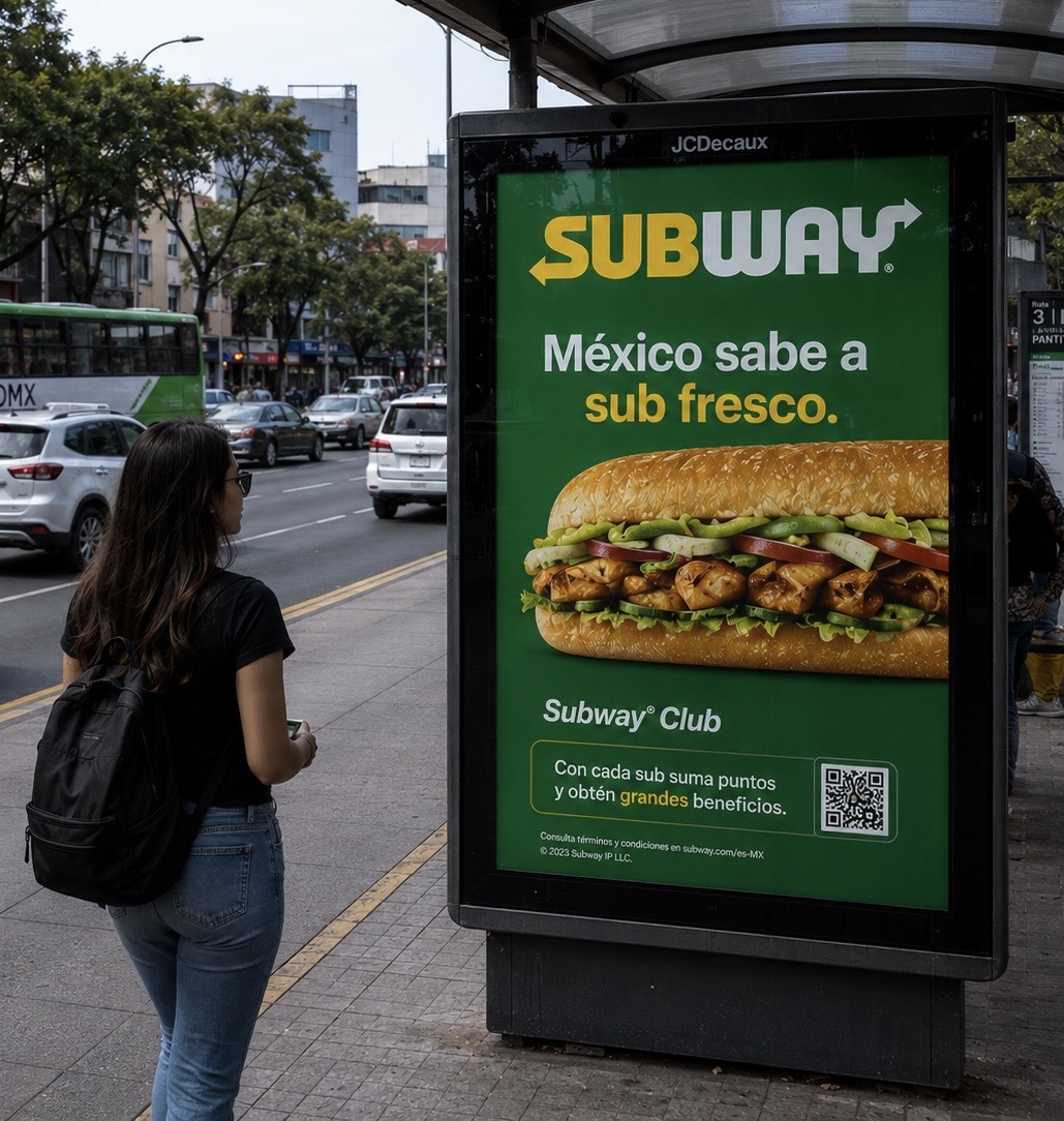 Mupi publicitario urbano